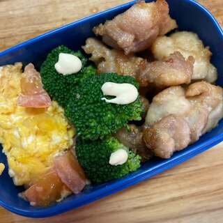 とある日のお弁当　唐揚げ版